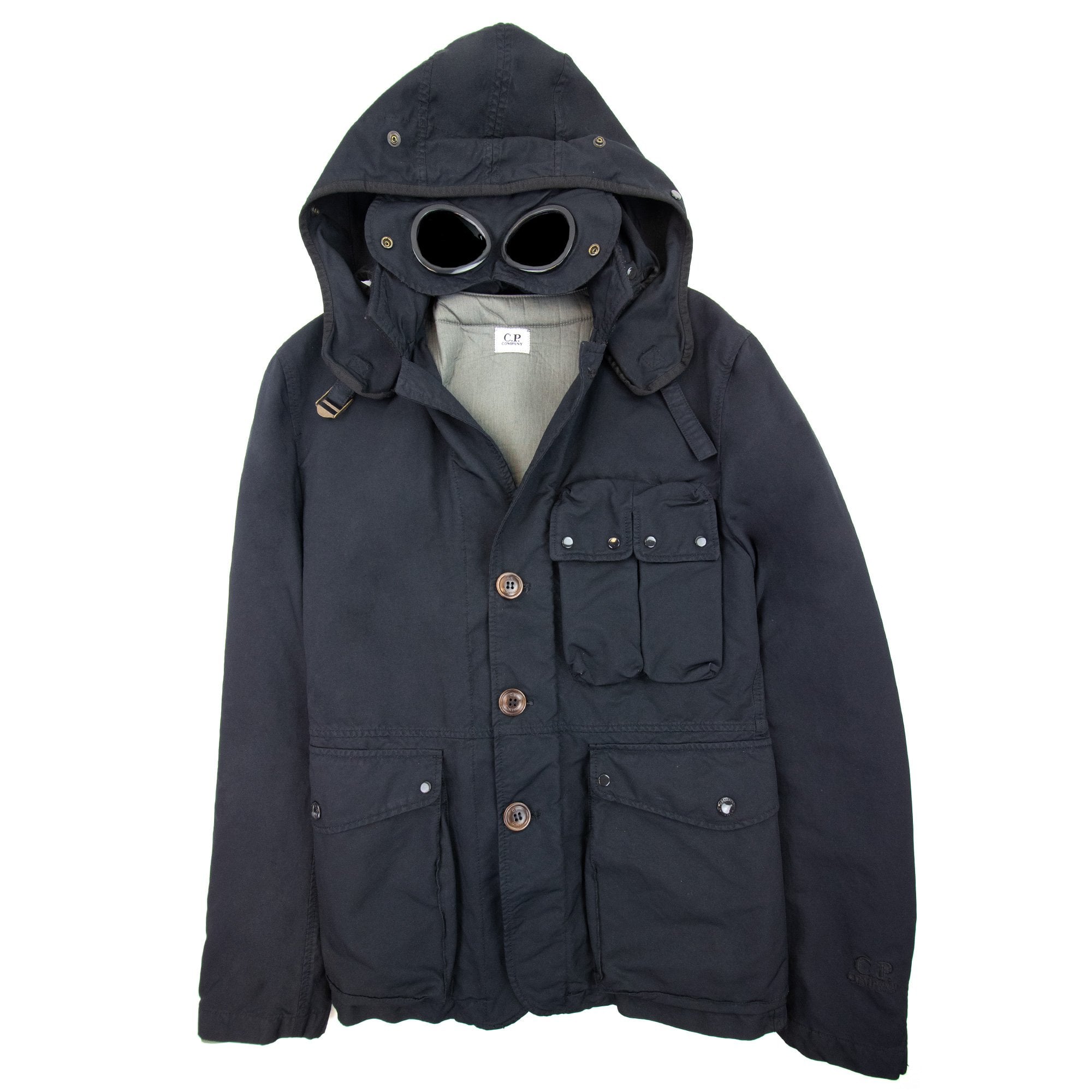 Cp Company Sfoderato Goggle Jacket Navy 888