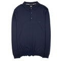 Hugo Boss Bono-l Embroidered Logo Knitted Polo Dark Navy 404