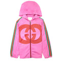 Gucci Junior Gg Interlocking Nylon Jacket Pink
