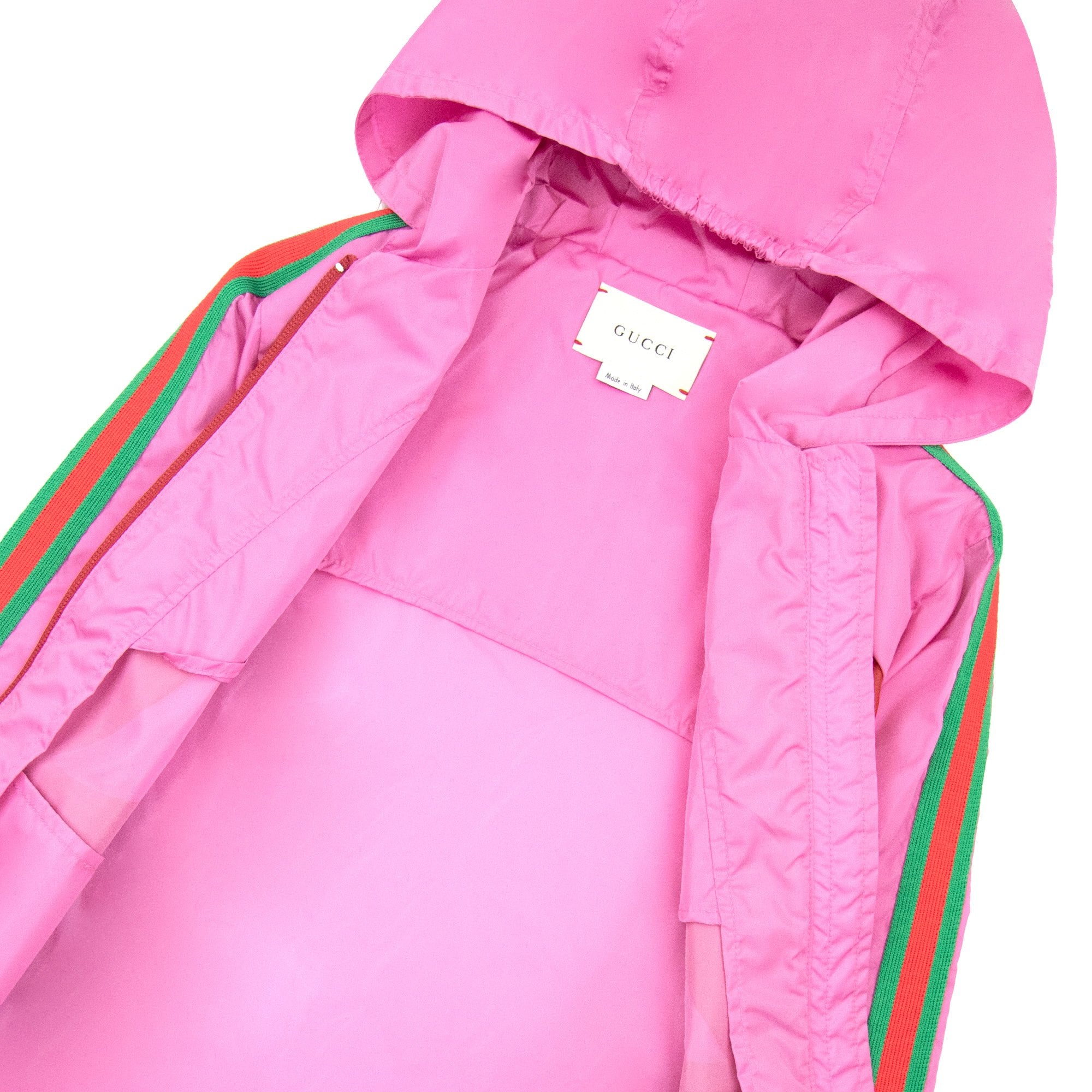 Gucci Junior Gg Interlocking Nylon Jacket Pink