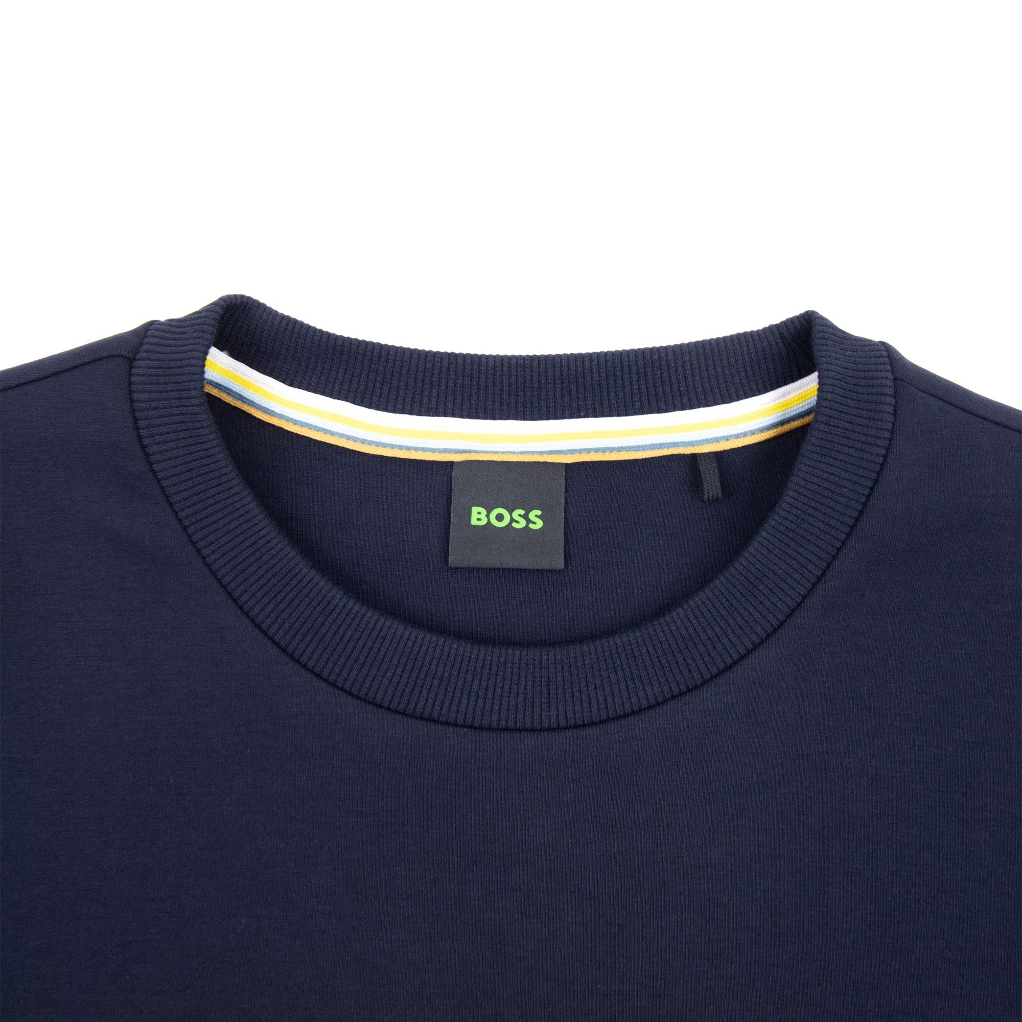 Hugo Boss Salbo 1 Embroidered Layered Logo Sweatshirt Dark Navy 402