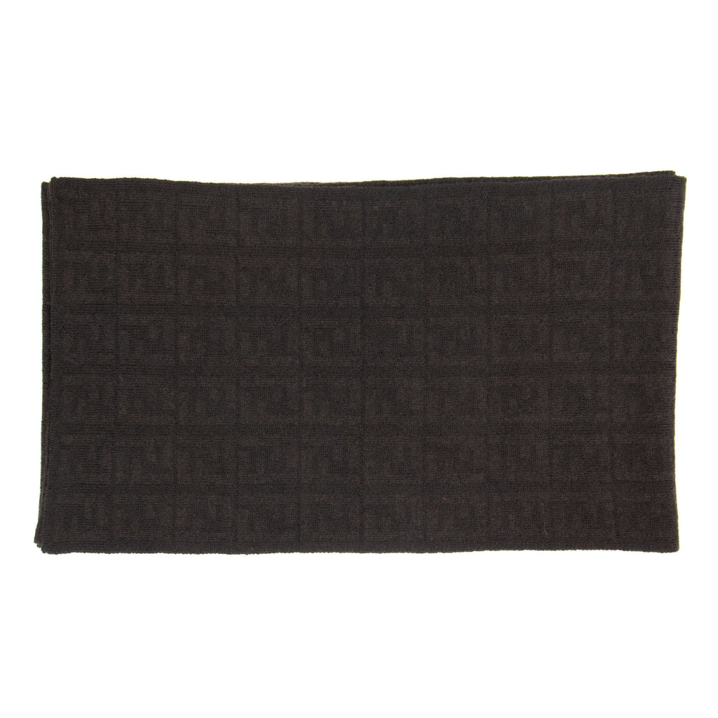 Fendi Subtle Ff Logo Scarf Moro/moro