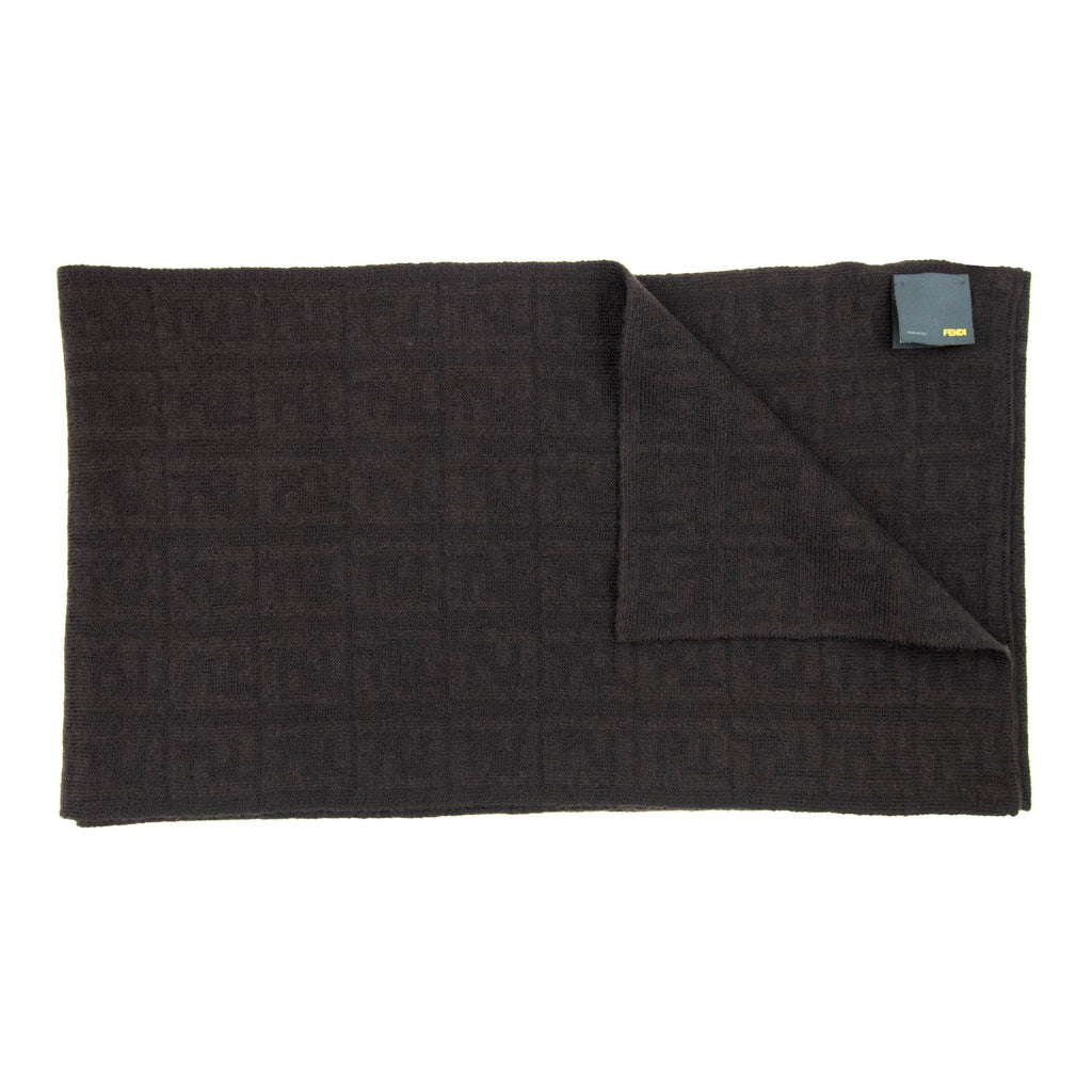 Fendi Subtle Ff Logo Scarf Moro/moro