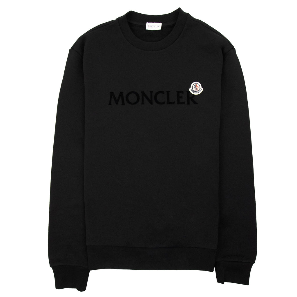 Moncler Logo Patch Sweatshirt Black 999