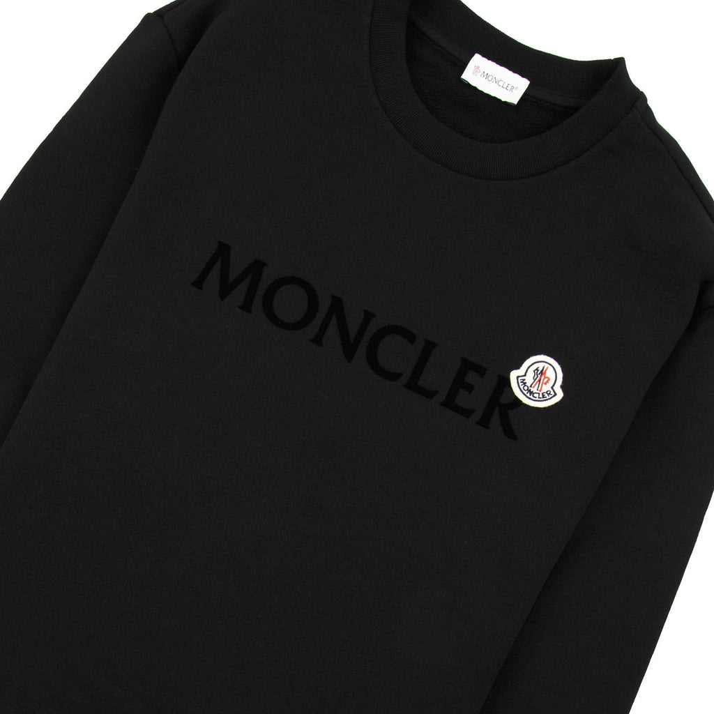 Moncler Logo Patch Sweatshirt Black 999