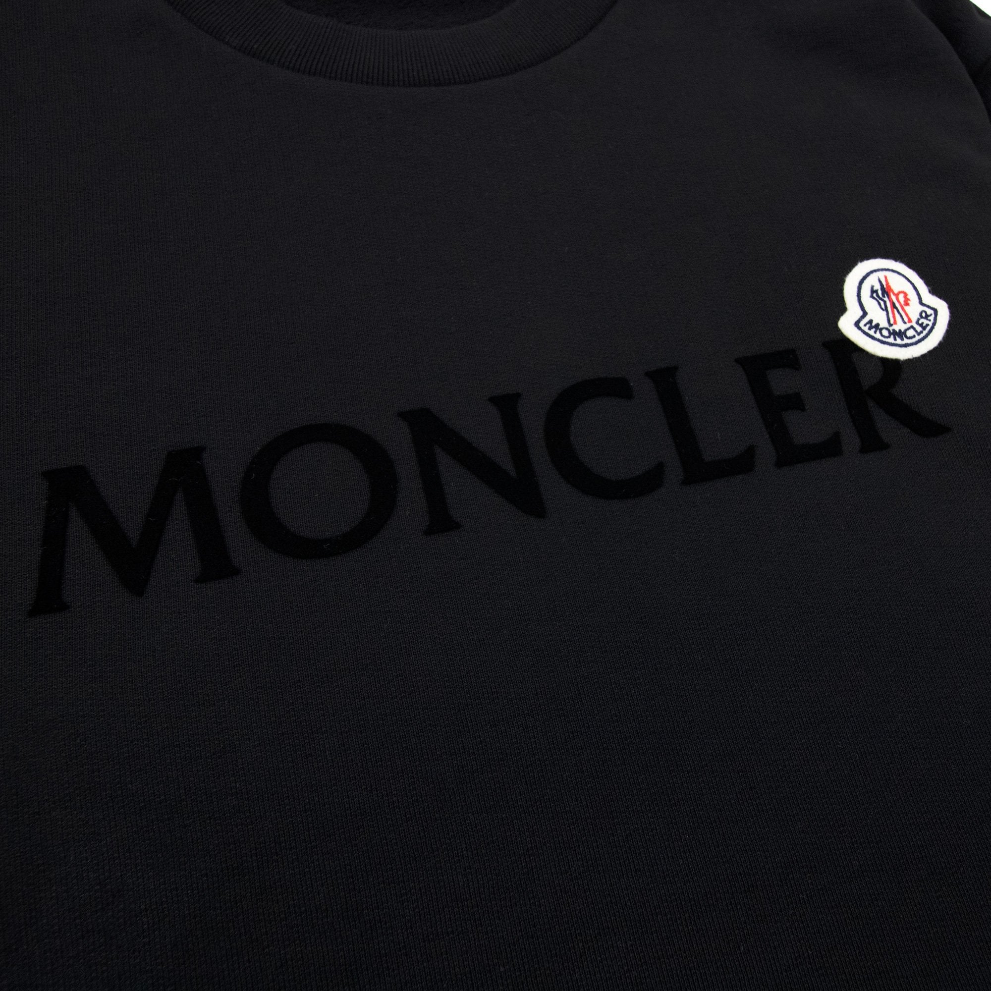 Moncler Logo Patch Sweatshirt Black 999