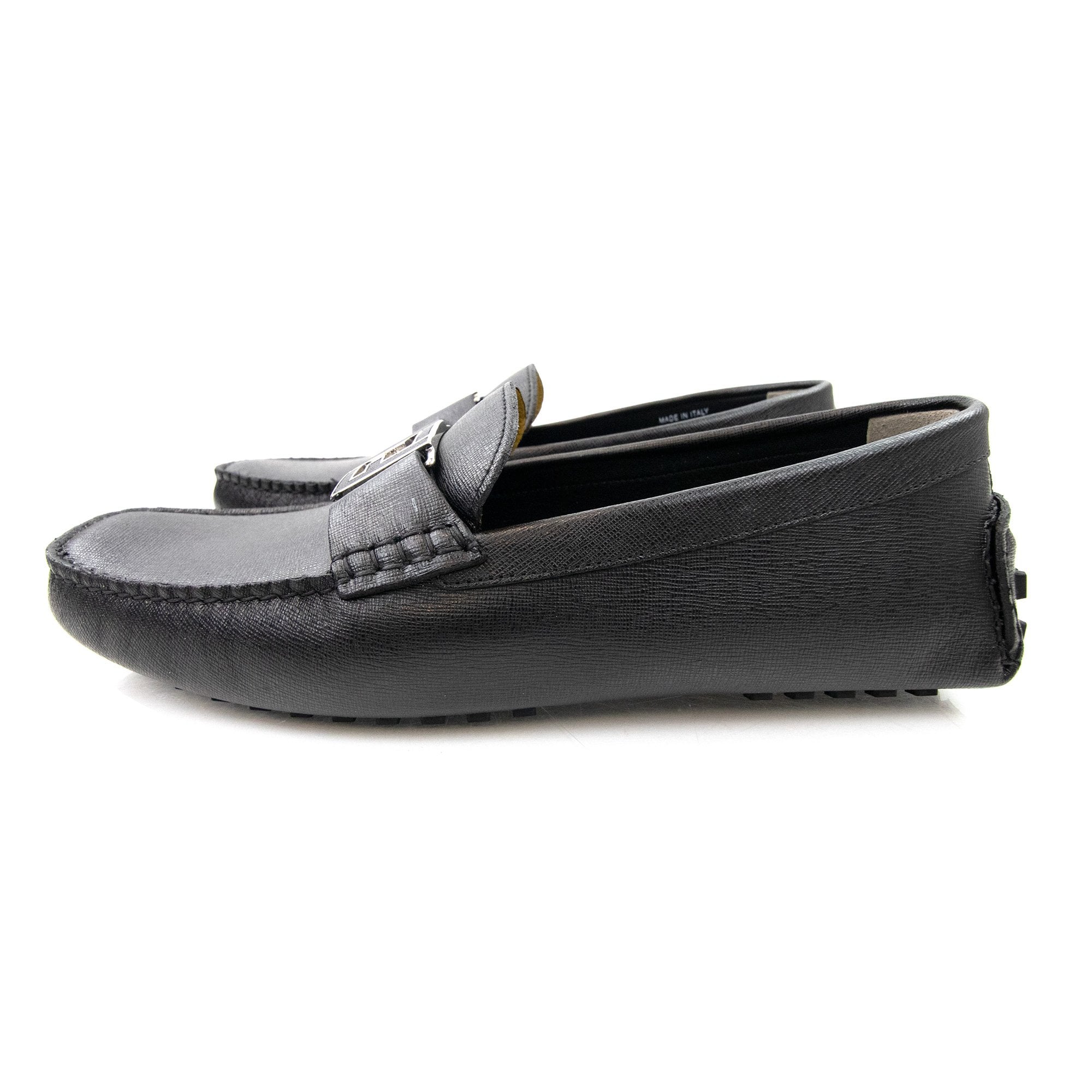 Fendi Mocassino Crosta Elite Loafers Nero