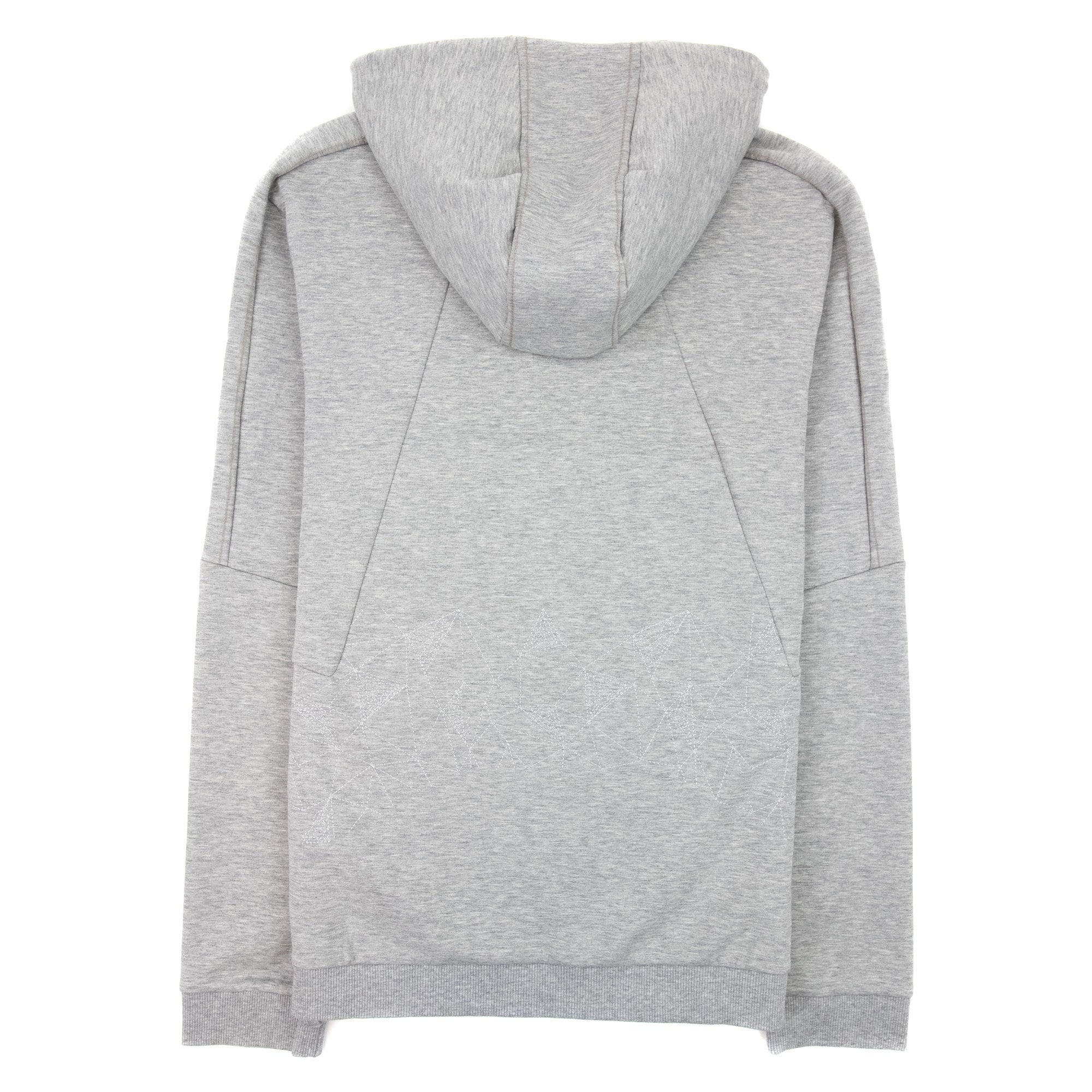Hugo Boss Saggy 2 Grid Artwork Zip Up Hoody Gray 059