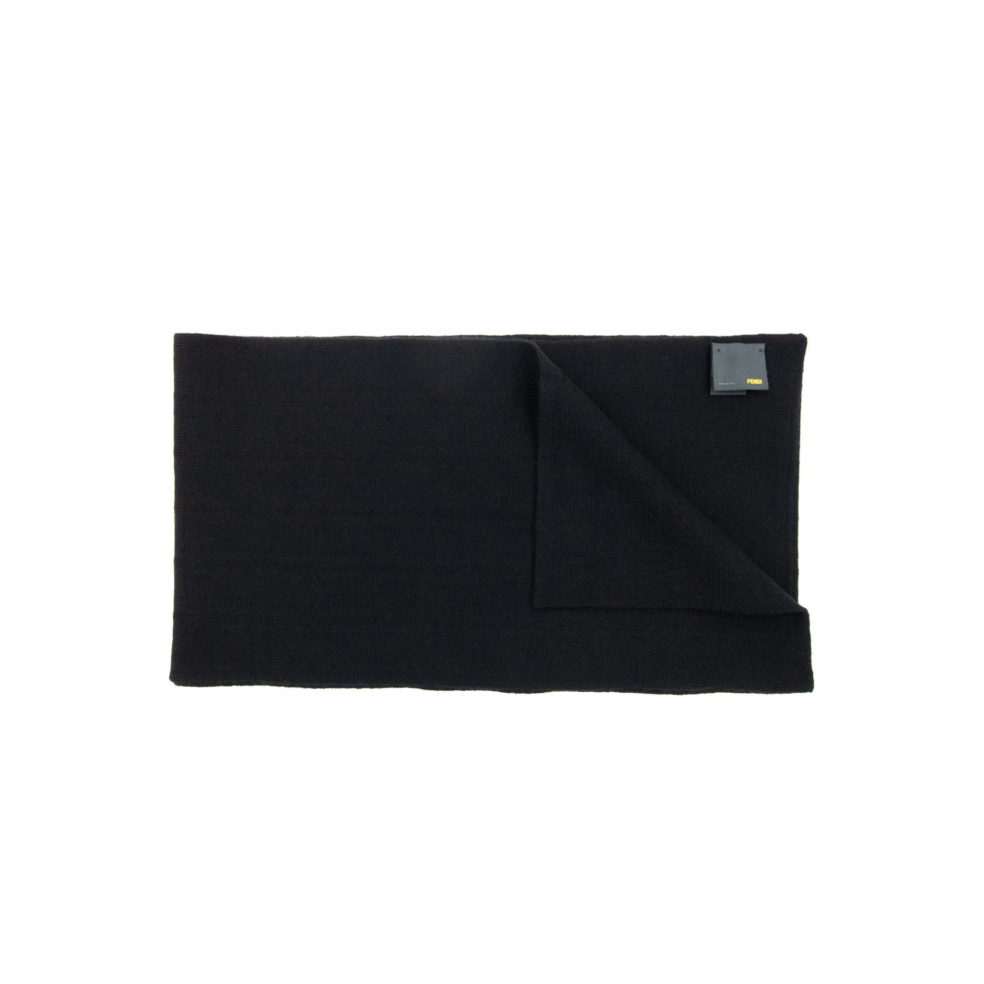 Fendi Subtle Ff Logo Scarf Nero
