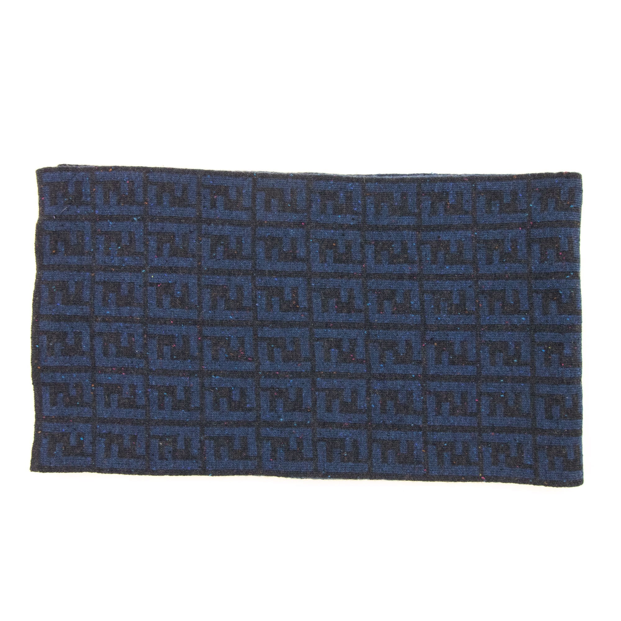 Fendi Sciarpa Maglia Logo Scarf Blue