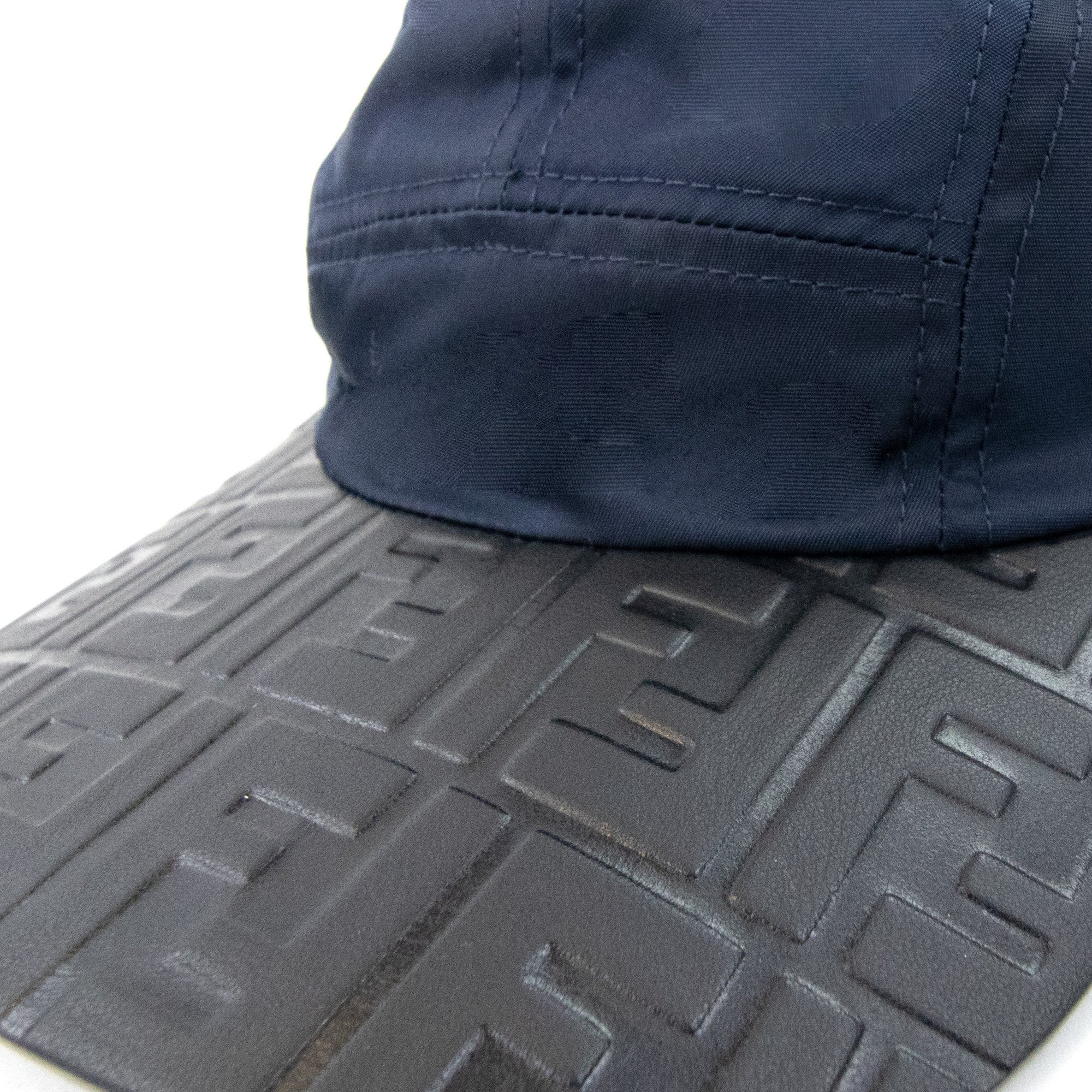 Fendi Limited Edition FF Nylon Baseball Cap Navy/black