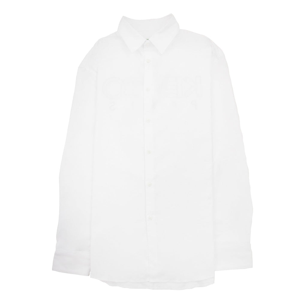 Kenzo Back Logo Long Sleeve Shirt White/black