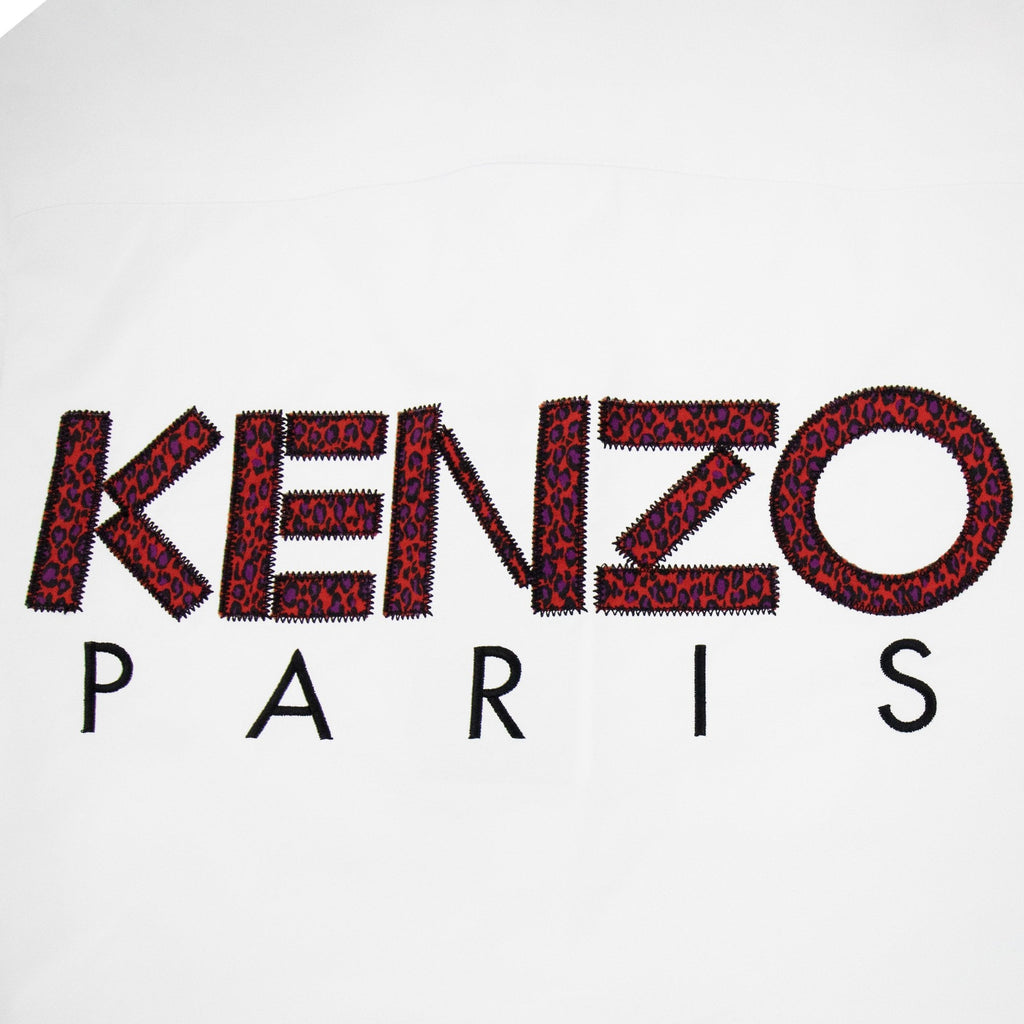 Kenzo Back Logo Long Sleeve Shirt White/black