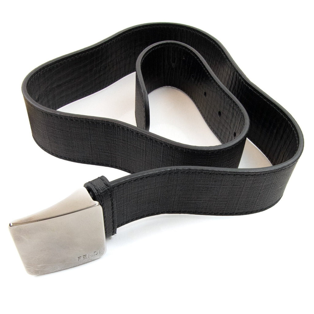 Fendi Icon Logo Buckle Belt Nero
