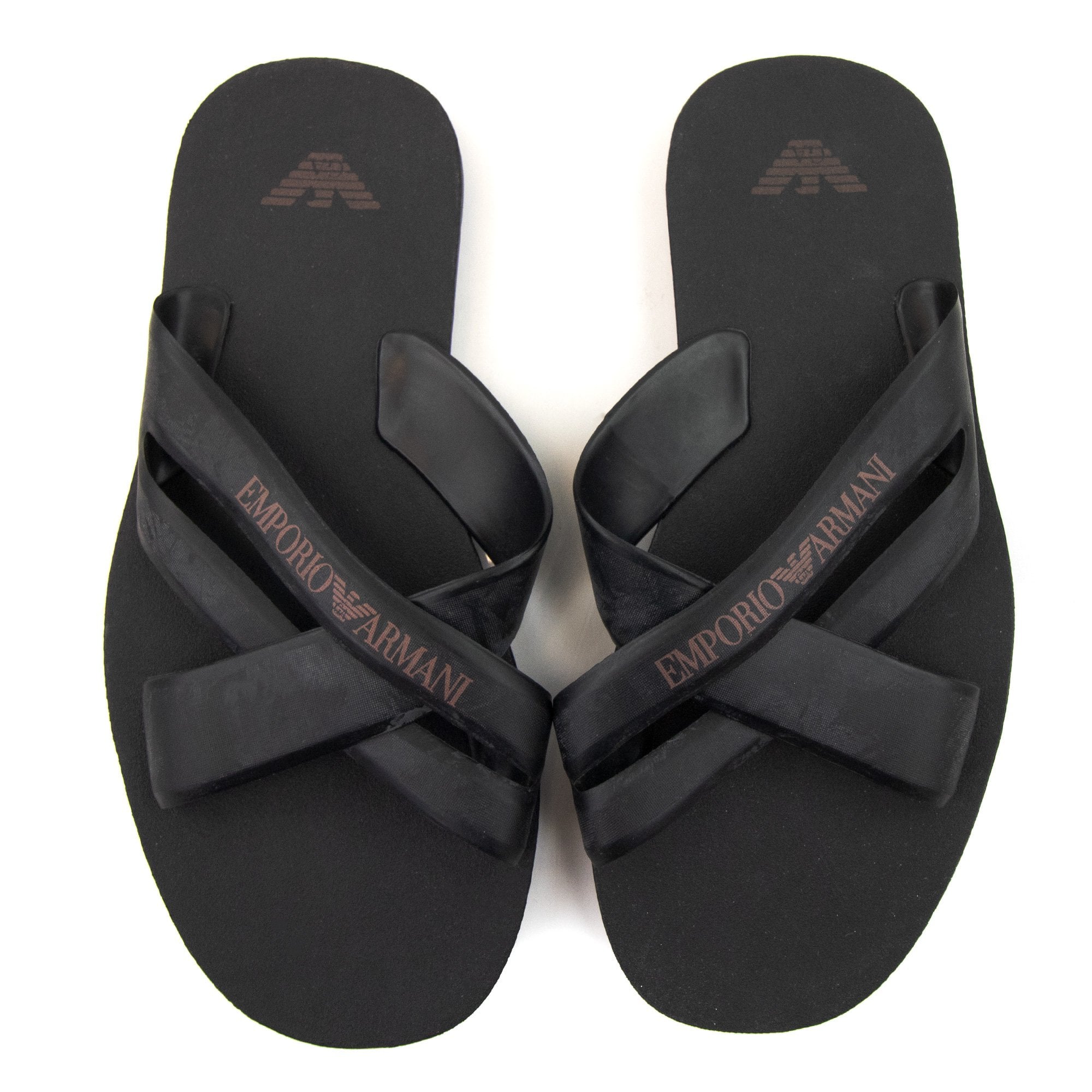 Emporio Armani Logo Sea Slippeer Nero