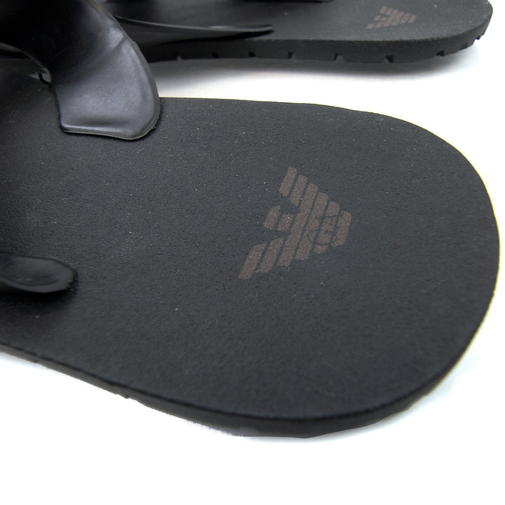 Emporio Armani Logo Sea Slippeer Nero