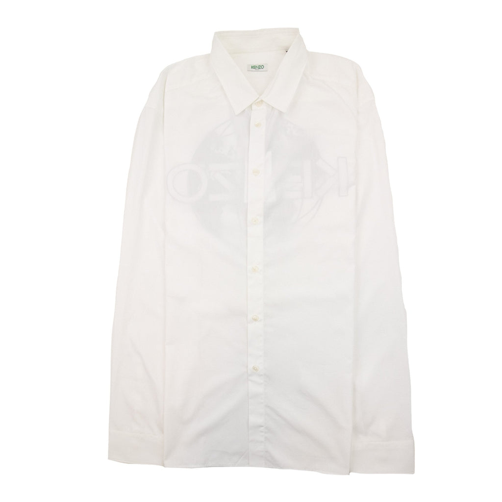 Kenzo Globe Back Logo Shirt White