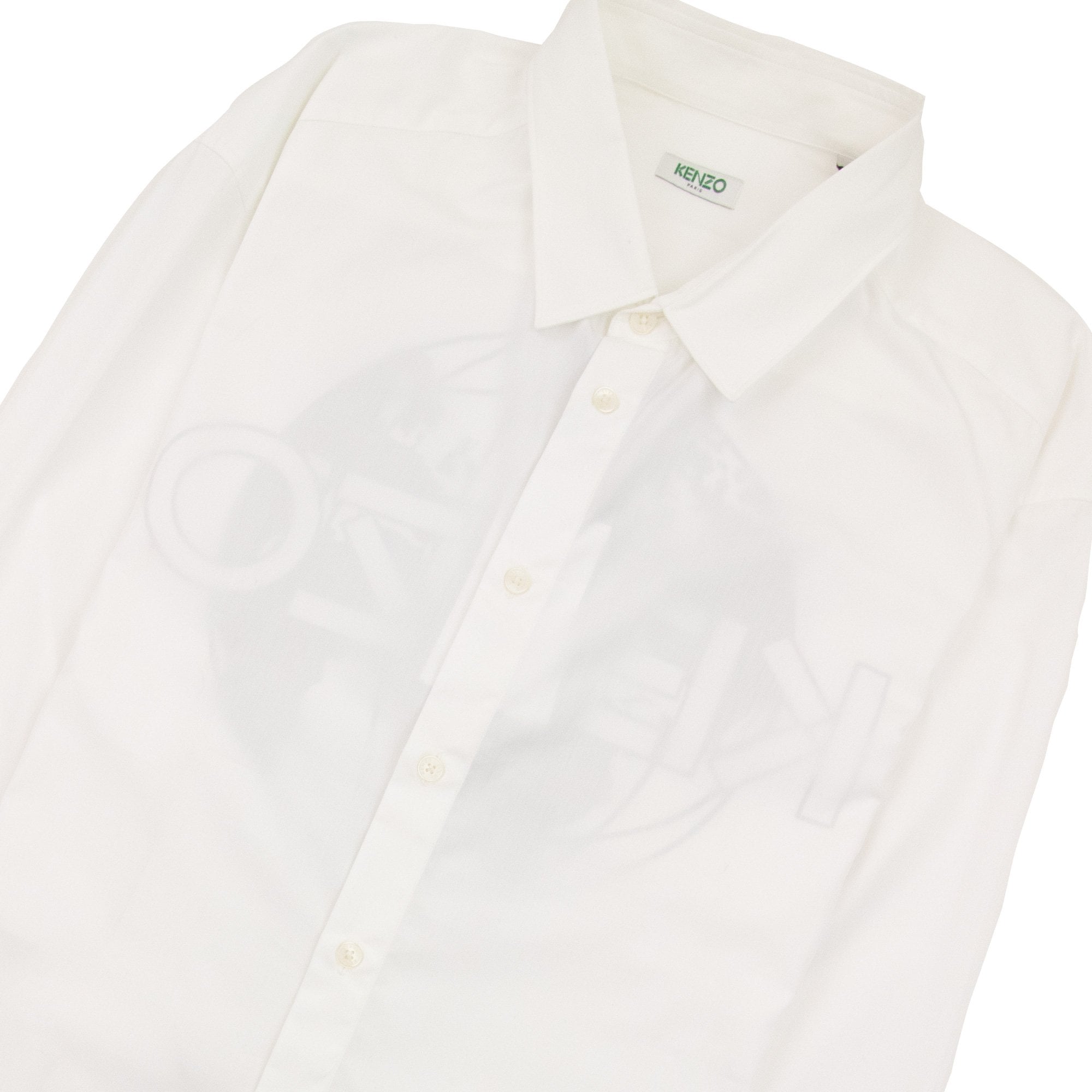 Kenzo Globe Back Logo Shirt White