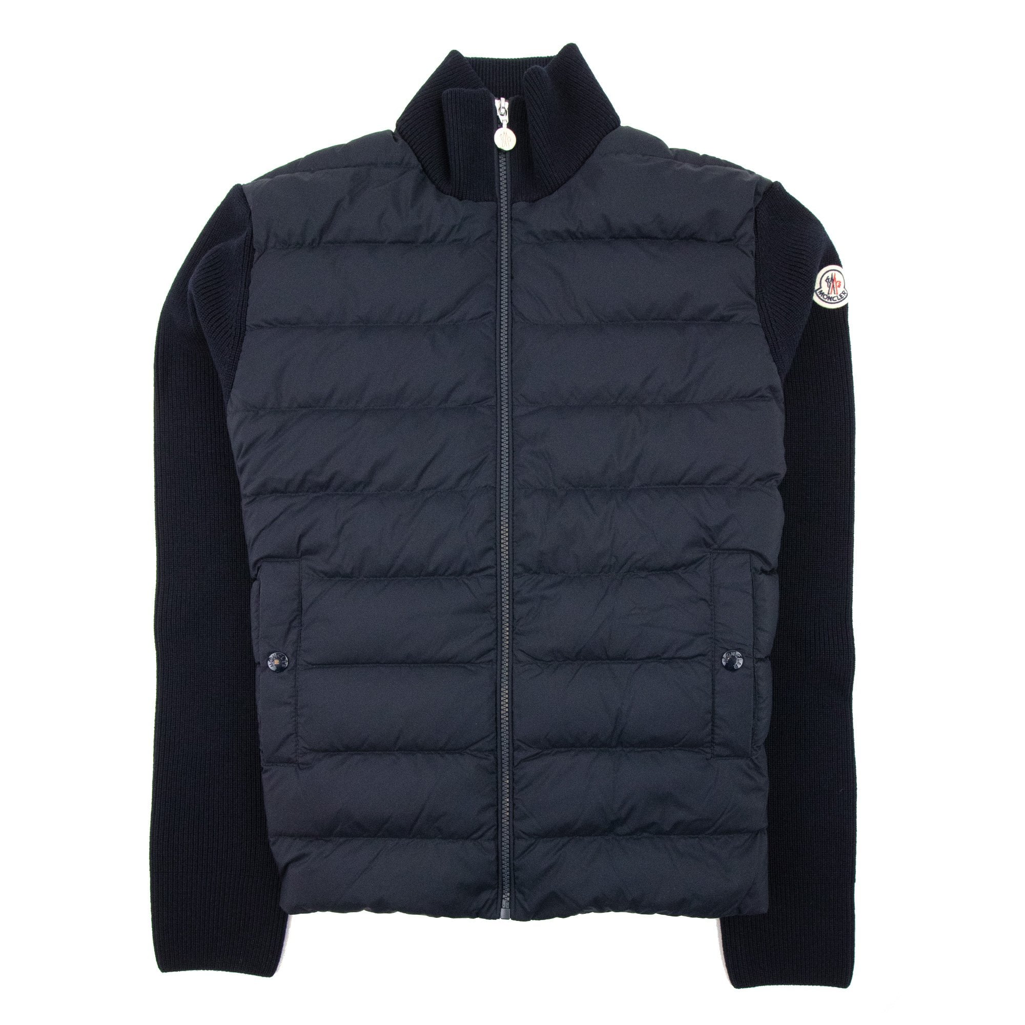 Moncler Padded Wool Cardigan Navy 769 | ONU – Onu