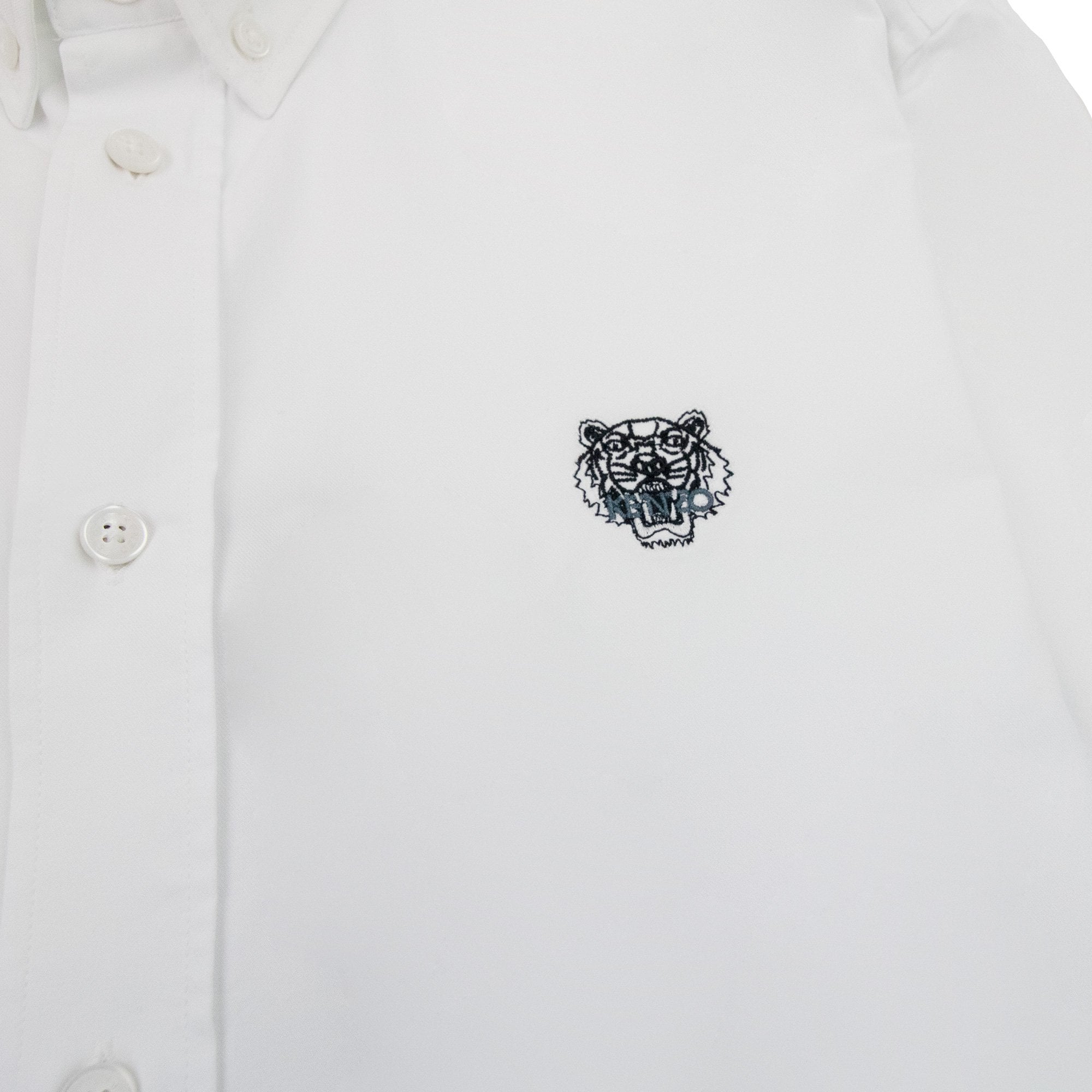 Kenzo Casual Tiger Shirt White