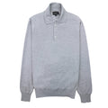 Emporio Armani Wool Knitted Long Sleeve Polo Grigio Grey
