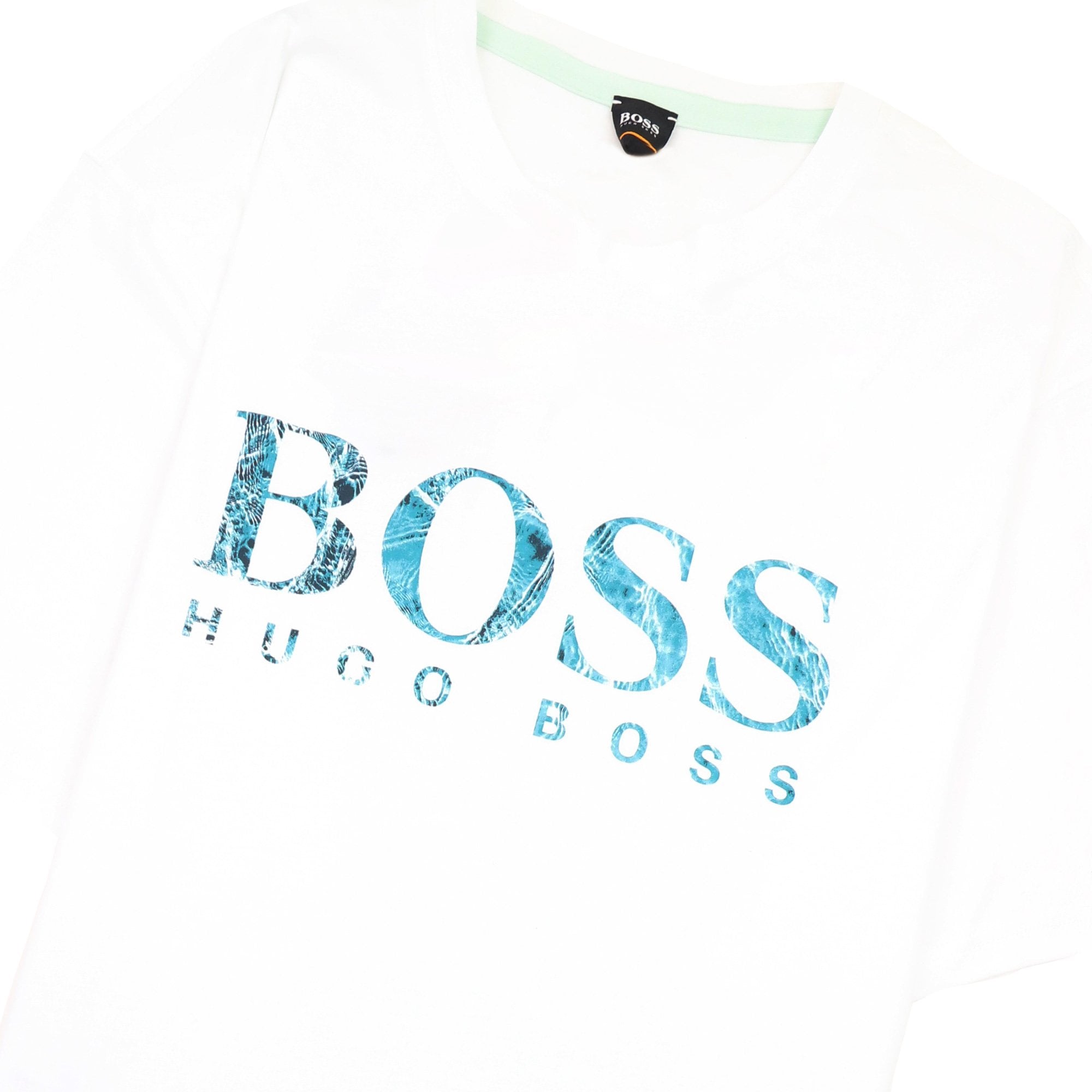 Hugo Boss Teecher 4 Printed Logo T Shirt White 100