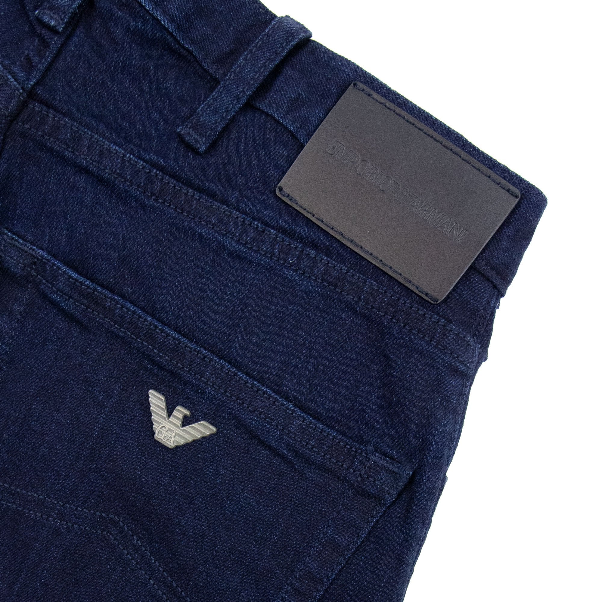 Emporio Armani J45 Regular Fit Denim Jeans Navy Blue