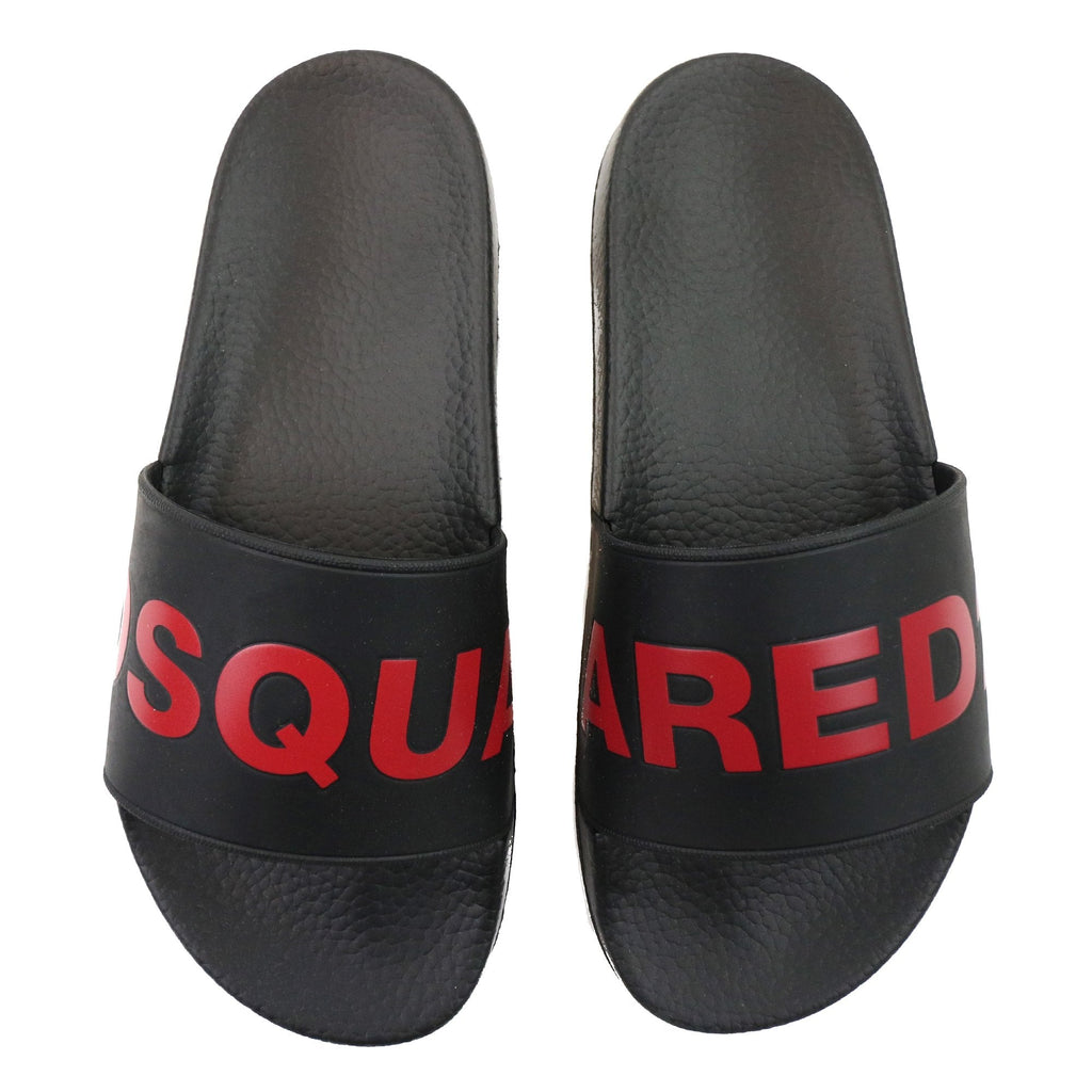 Dsquared2 Logo Sliders Black/red