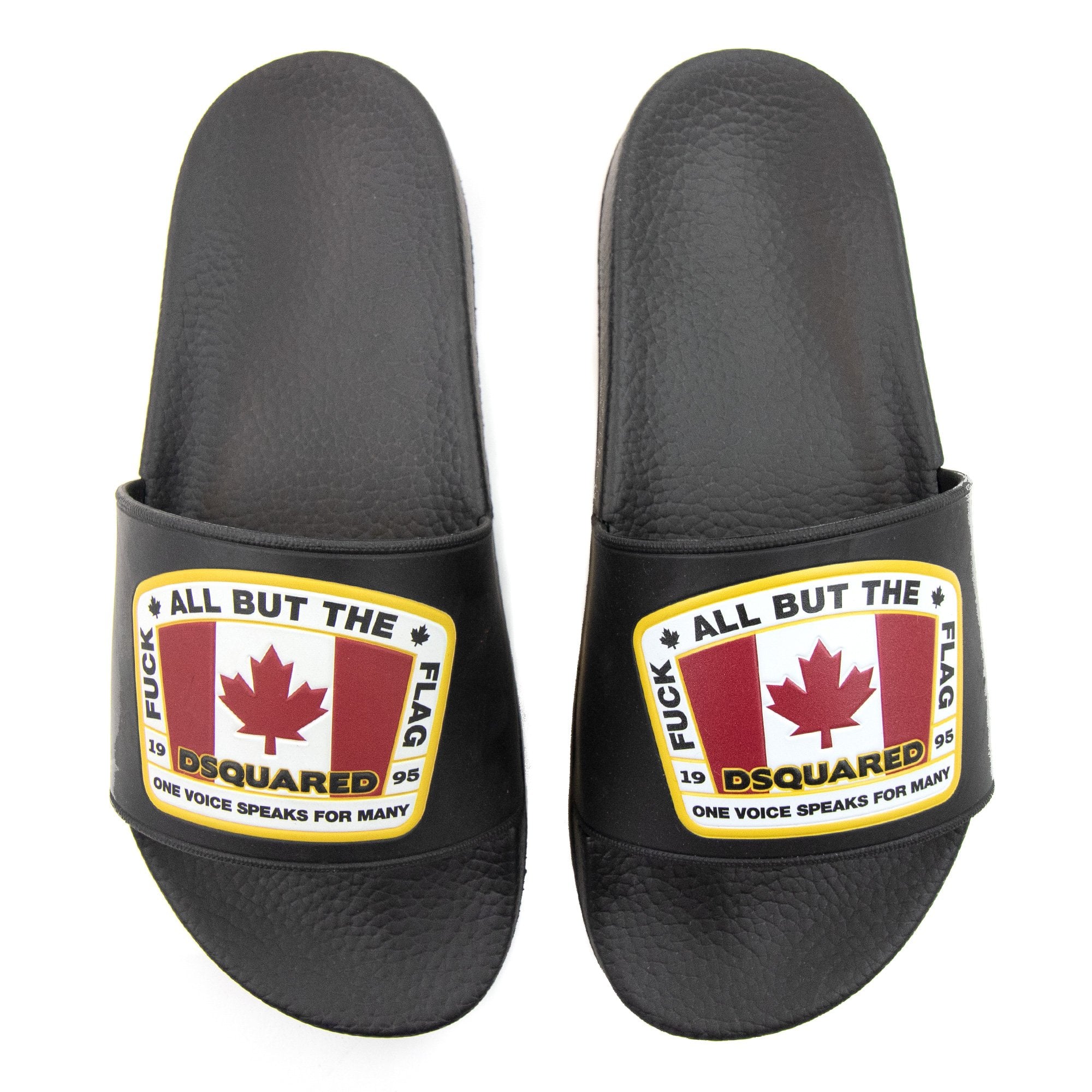 Dsquared2 Canadian Flag Sliders Nero