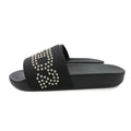 Dsquared2 Dsq2 Stud Logo Leather Sliders Black