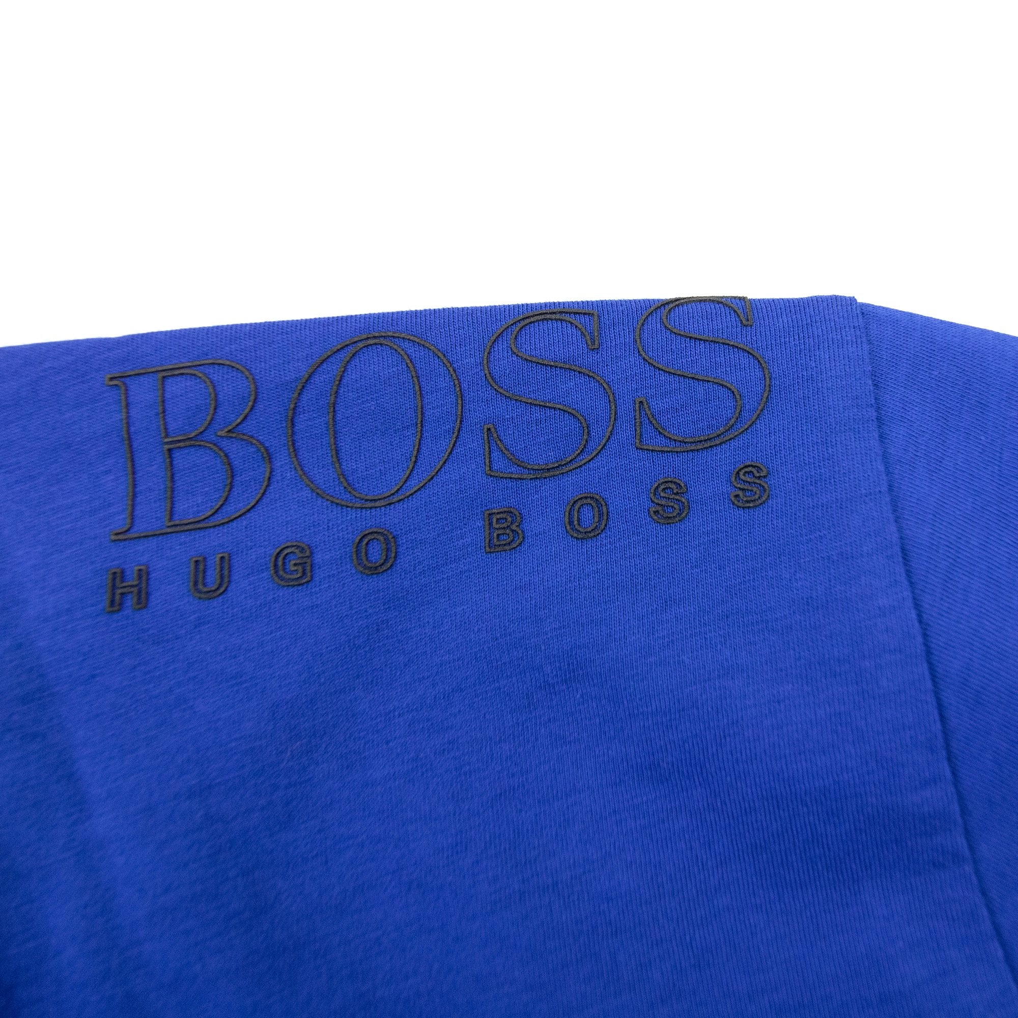 Hugo Boss Regular-fit T-shirt With Contrast Logo Blue 424
