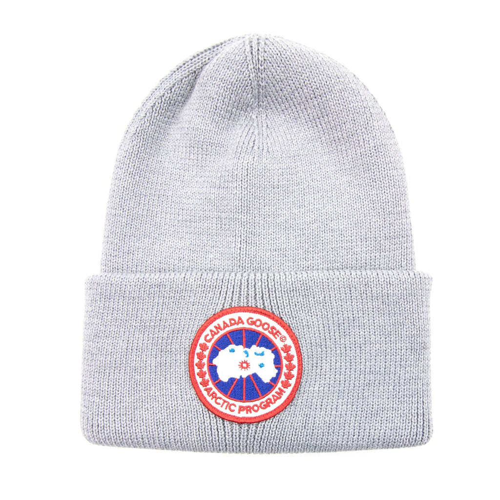 Canada Goose Arctic Disc Ribbed Beanie Heather Grey