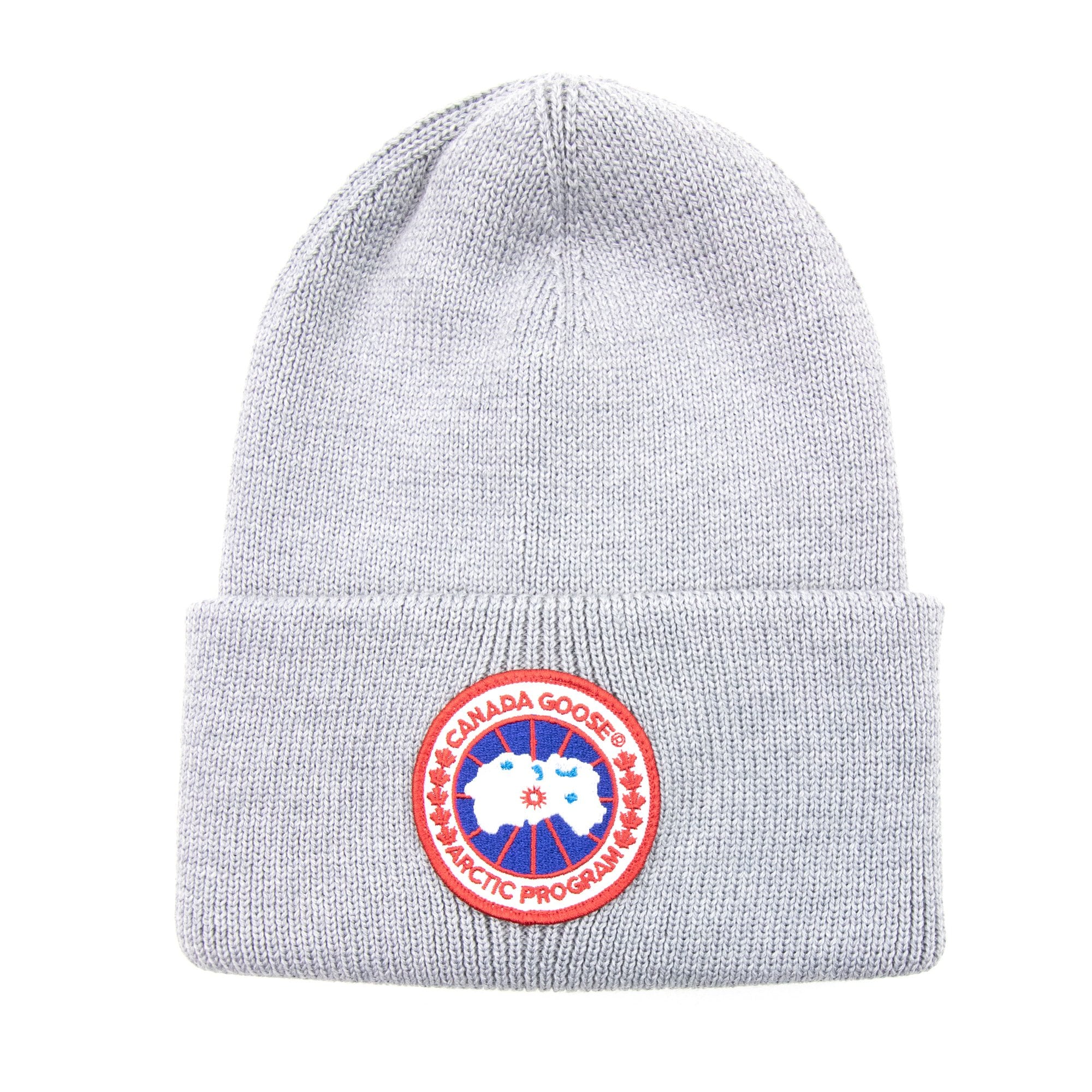 Canada Goose Arctic Disc Ribbed Beanie Heather Grey