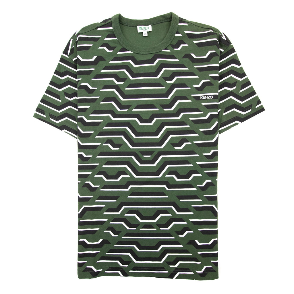 Kenzo Crew Neck Straight T Shirt Green