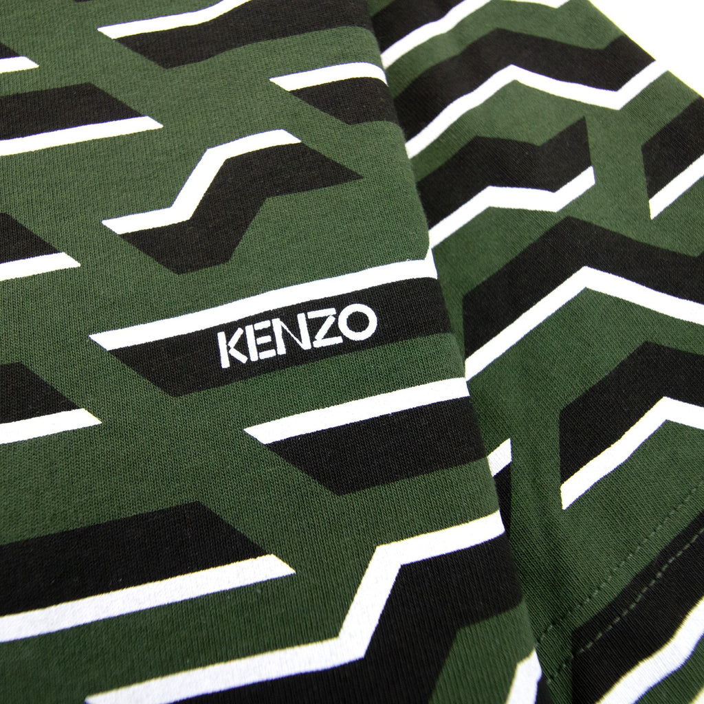 Kenzo Crew Neck Straight T Shirt Green