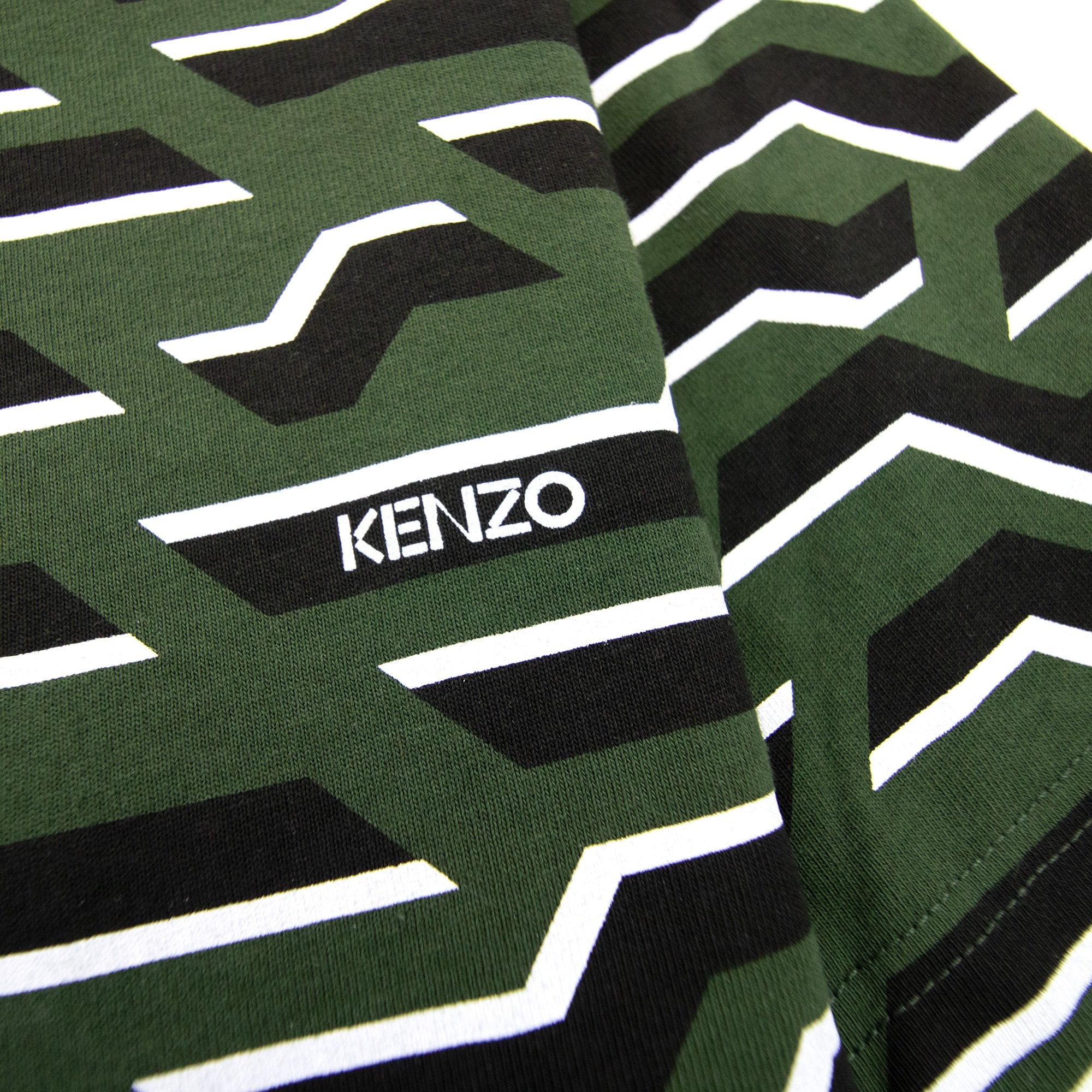 Kenzo Crew Neck Straight T Shirt Green
