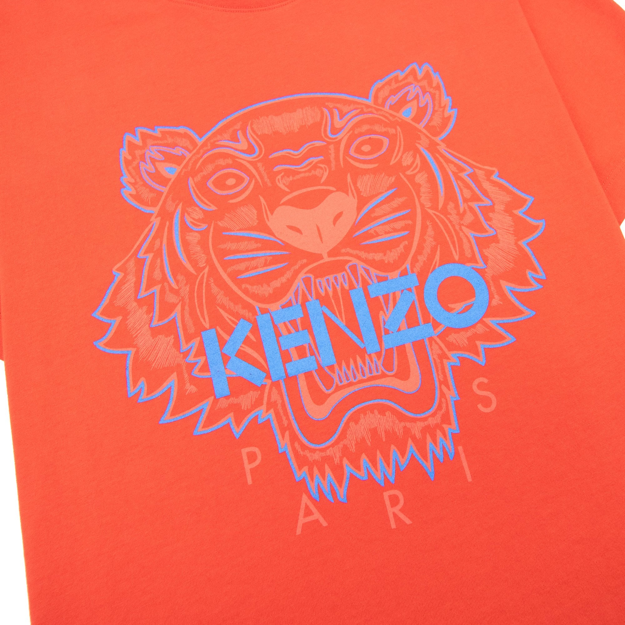 Kenzo Two-tone Tiger T-shirt Red