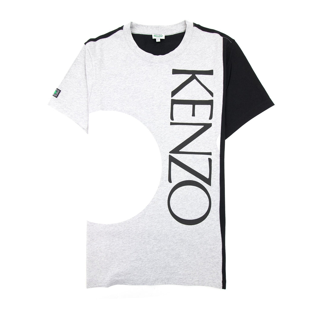 Kenzo New Signature Logo T Shirt Grey