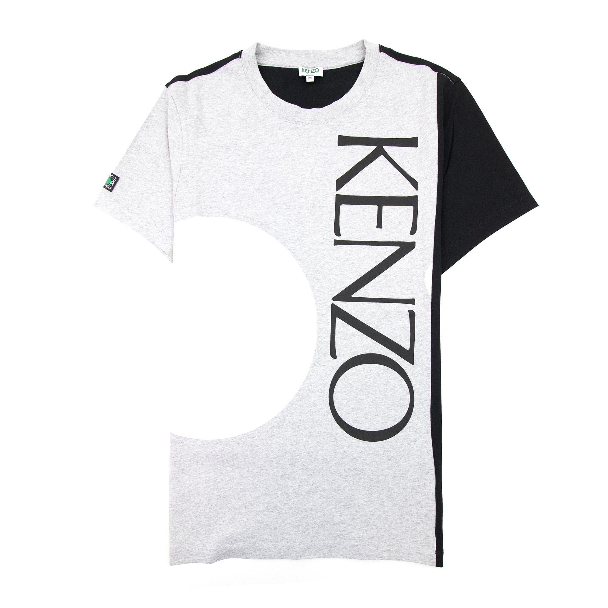 Kenzo New Signature Logo T Shirt Grey