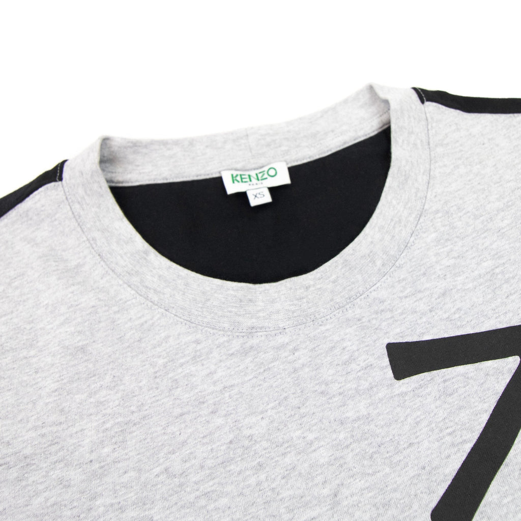 Kenzo New Signature Logo T Shirt Grey