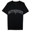 Givenchy T-shirt In Givenchy College Embroidered Jersey Black