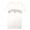 Givenchy T-shirt In Givenchy College Embroidered Jersey White