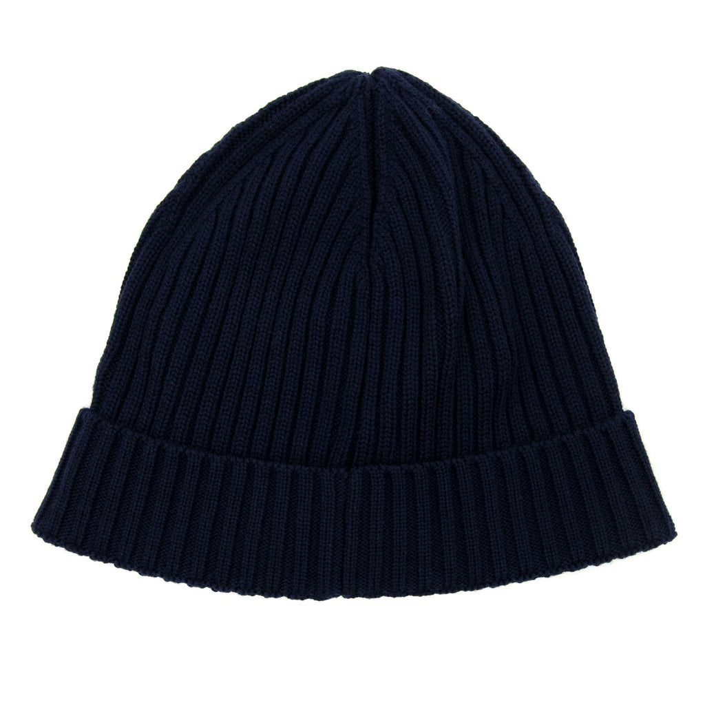 Moncler Junior Berretto Tricolor Wool Beanie Navy 778