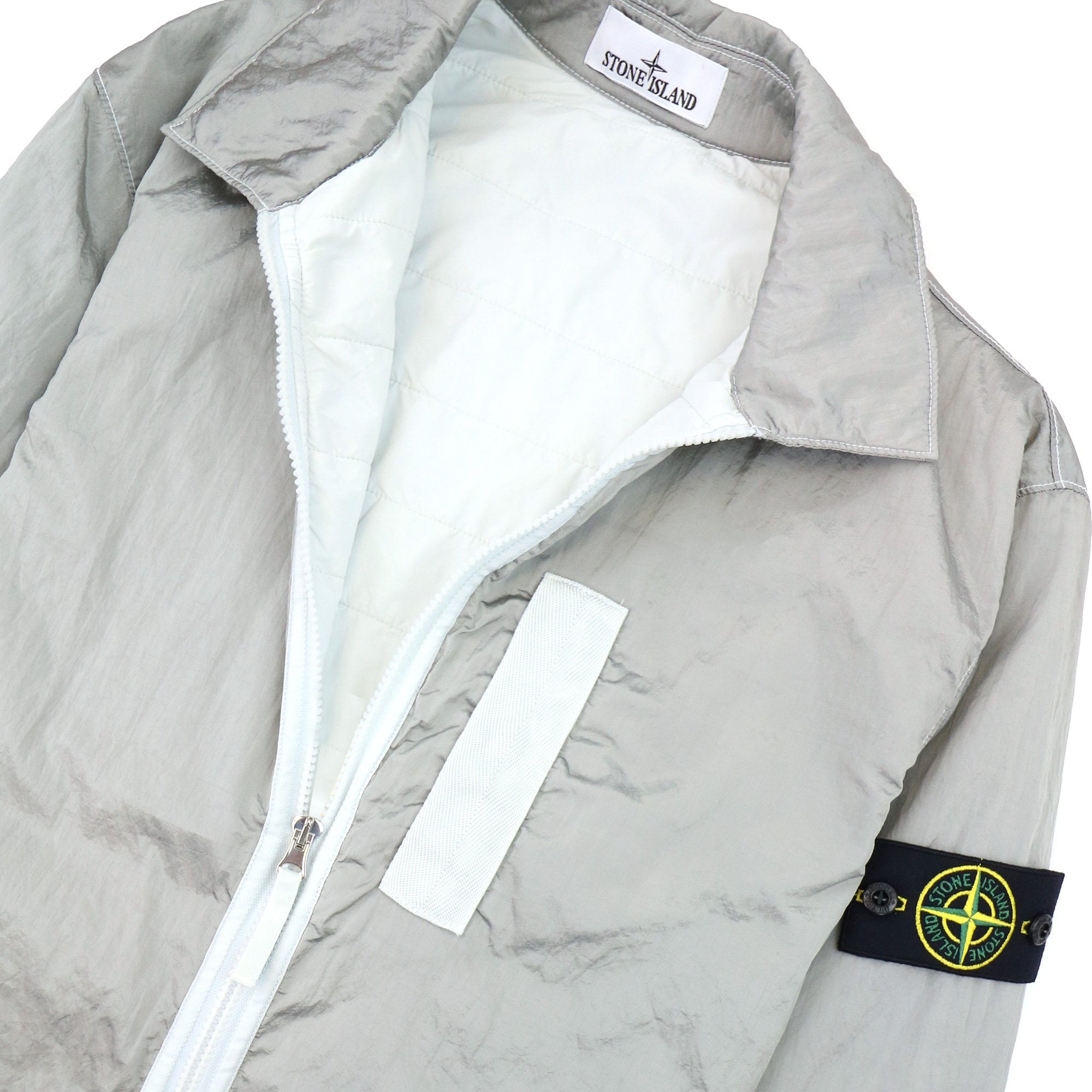 Stone Island Q0519 Nylon Metal In Econyl Regenerated Nylon Tc Grey V0061