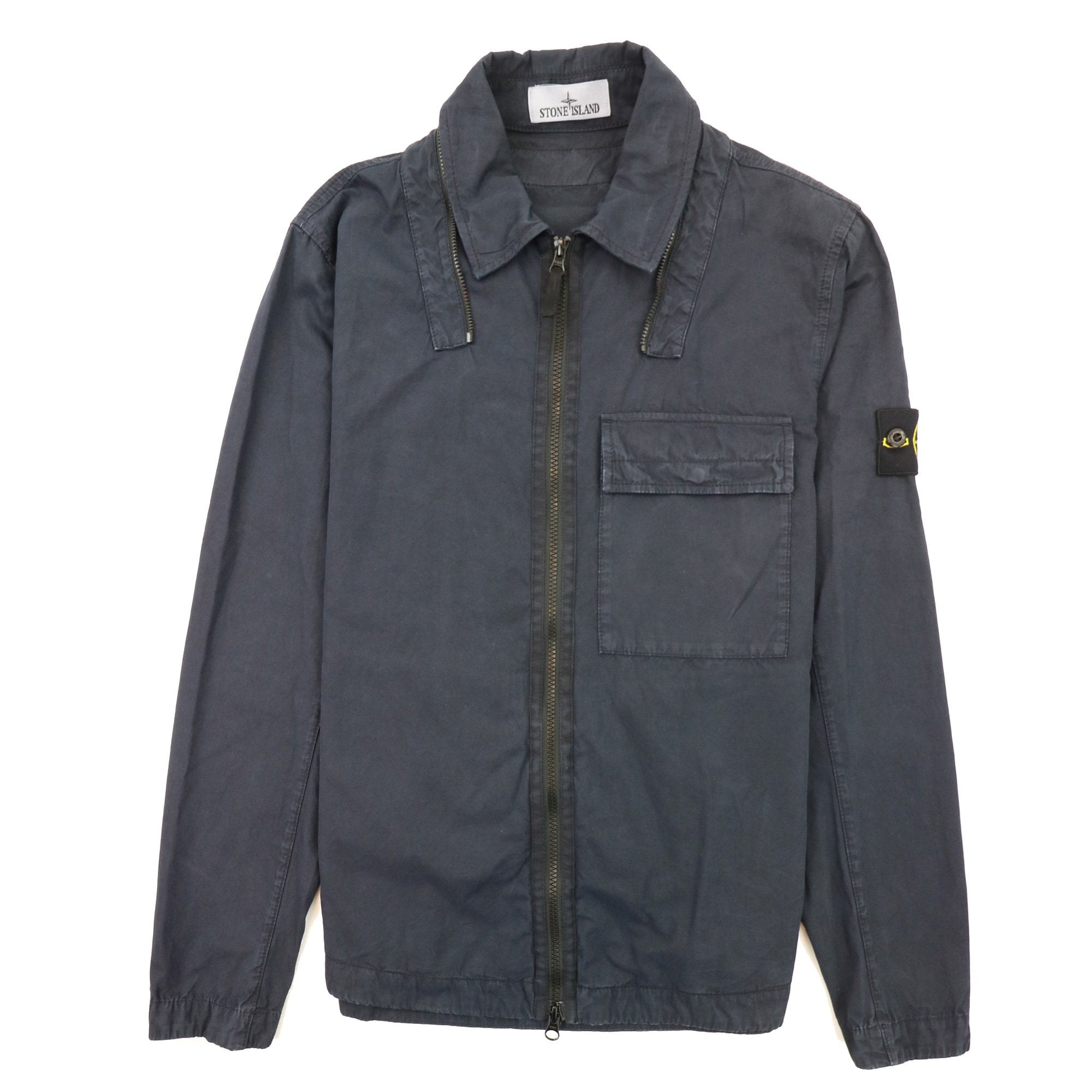 Stone Island 114wn T.co+old Overshirt Detachable Hood Navy V0120