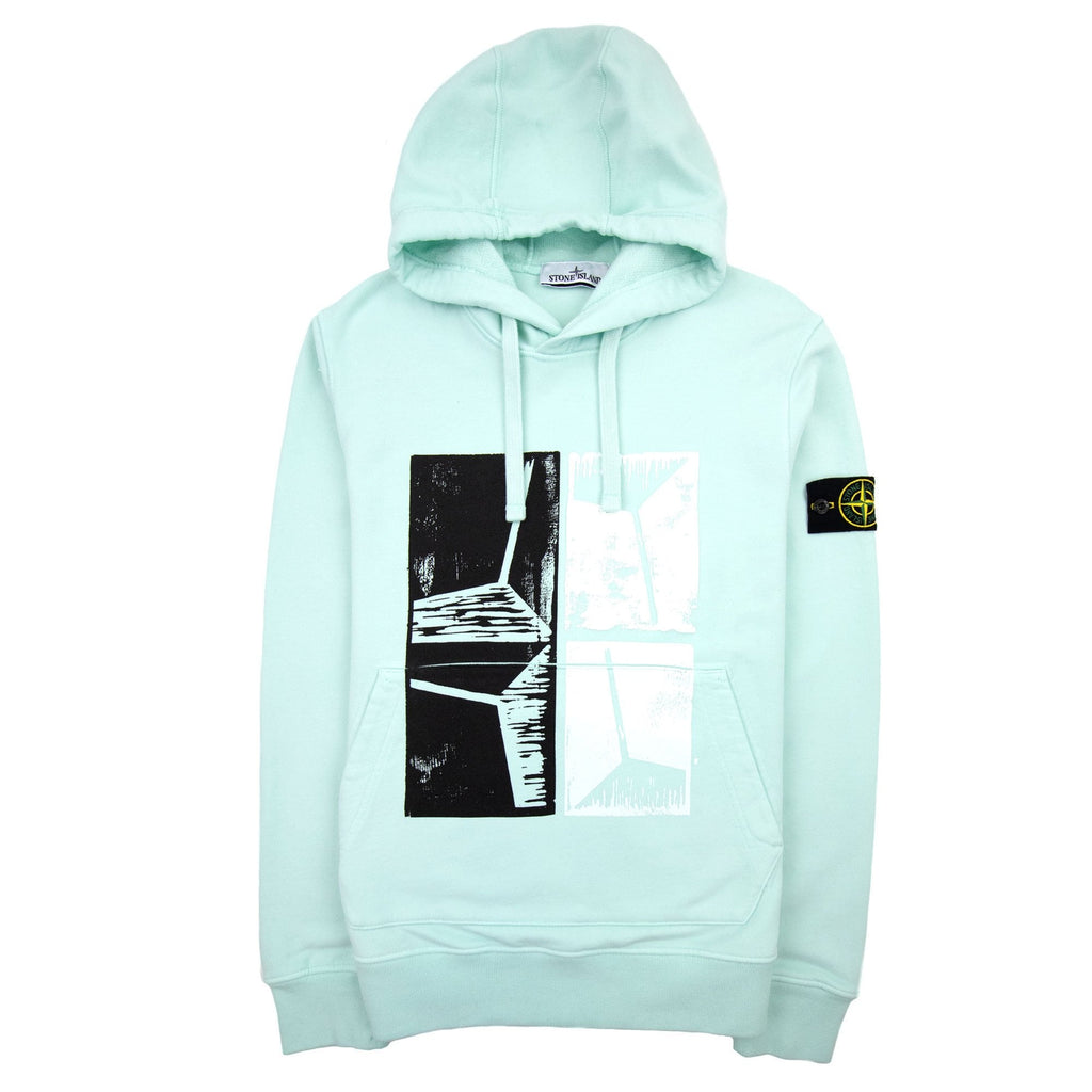 Stone Island 64182 Xilografia Four Hoody Mint Green V0044