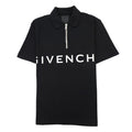 Givenchy Gg Zip Branded Polo Black