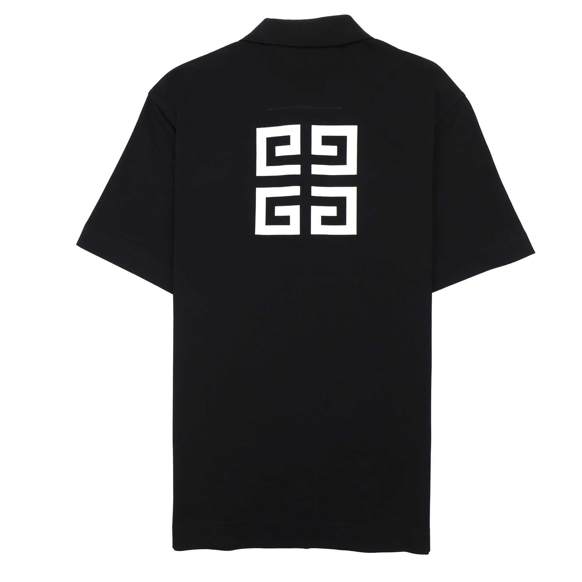 Givenchy Gg Zip Branded Polo Black