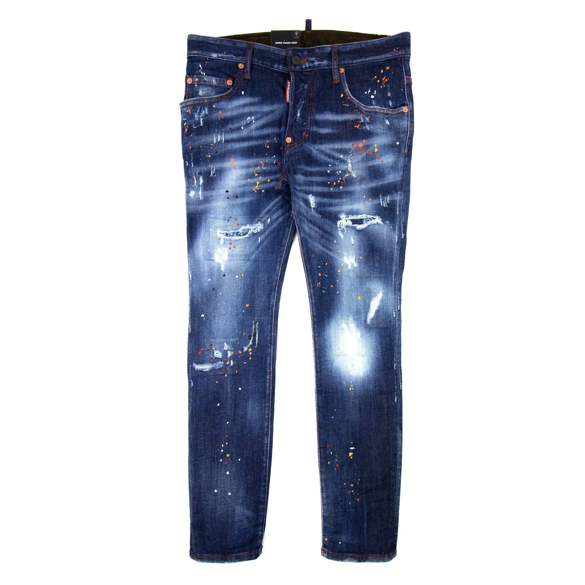 Dsquared2 Medium Autumn Leaves Wash Super Twinky Jeans Denim | ONU
