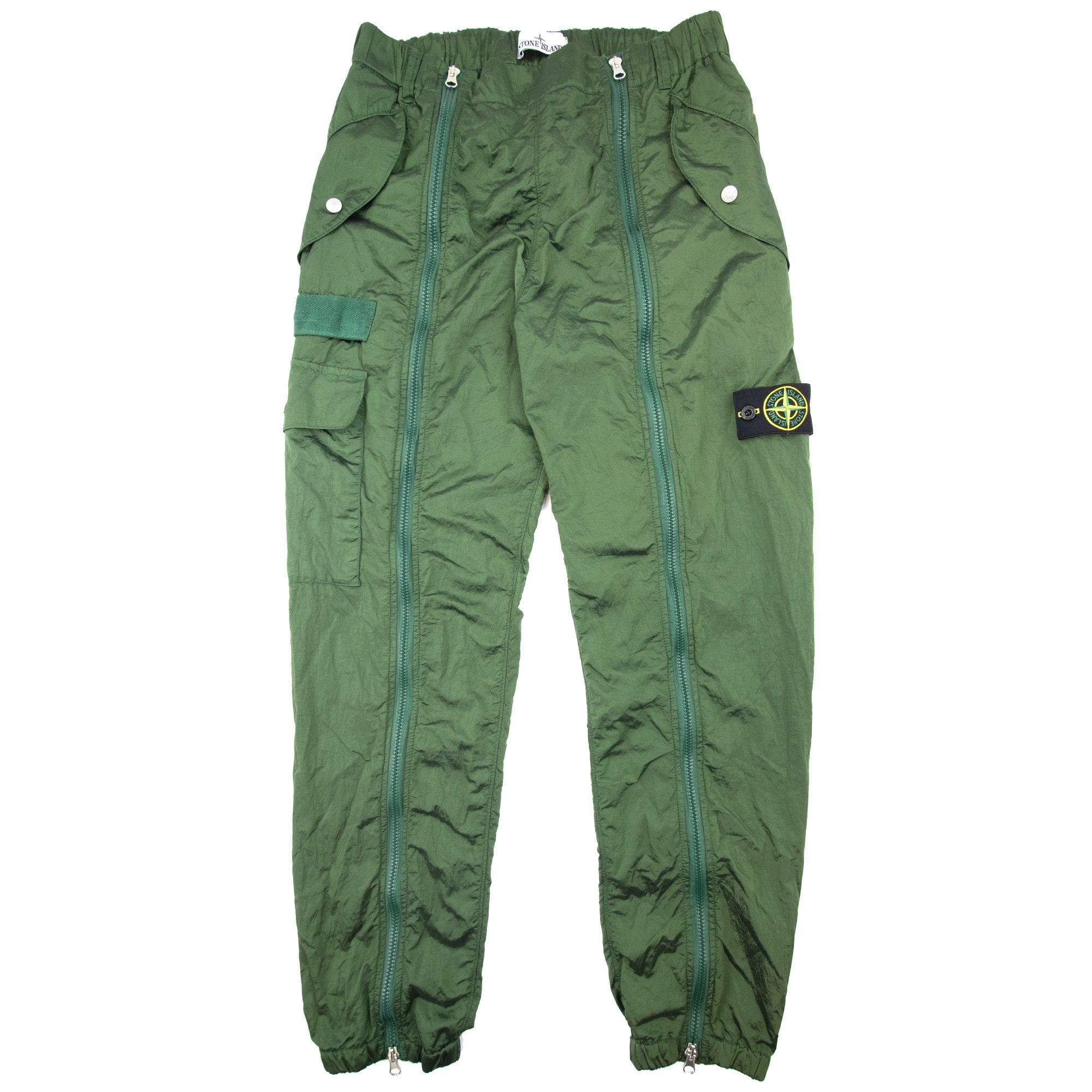 Stone Island 31619 Nylon Metal In Econyl Regenerated Trouser Green V0058